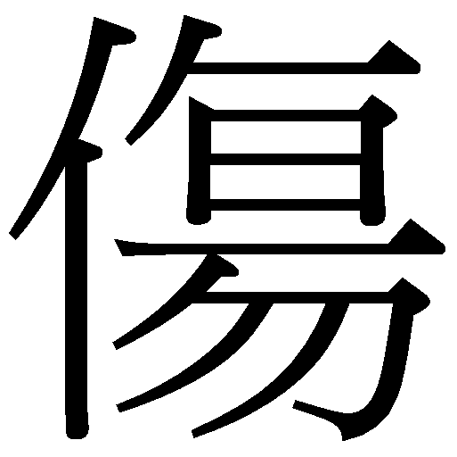 Word Information - [傷] 1-6332 - 全字庫CNS11643 (2024)